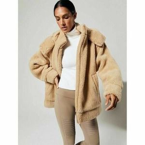 Alo Norte Faux Fur Shearling Hooded Coat